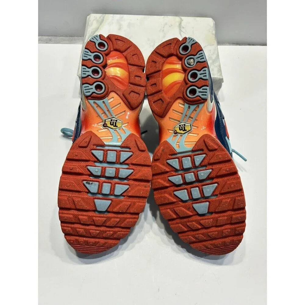 Nike Air Max Plus GS SWOOSH CHAIN Blue Orange White CQ4816 400 GS Sz 5.0Y